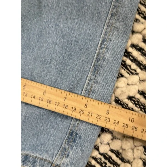 Wax Collection Skater Jeans Light Blue Denim Loose Fit Cargo Sz Small Skater Y2K - Picture 7 of 9